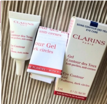 CLARINS Eye Contour Gel Rids Puffiness Dark Circles .1oz 3ml NeW BoX - £12.94 GBP