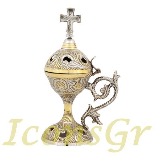 Christian Orthodox Greek Censer (169-gn) [Kitchen]