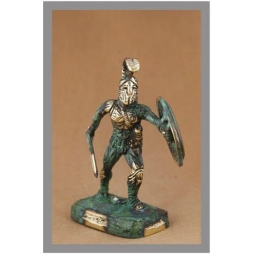 Ancient Greek Bronze Museum Statue Replica of Leonidas King of Sparta (197)