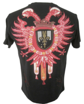 ATTITUDE GOLD T Shirt sz L black A Royal Way of Life Double Eagle cotton  - £6.10 GBP