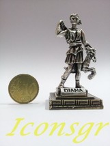Ancient Greek Zamac Miniature Statue of Diana (1558-silver) [Home] - $12.64