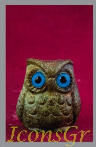 Ancient Greek Bronze Museum Statue Replica of Owl (1548) [Kitchen]