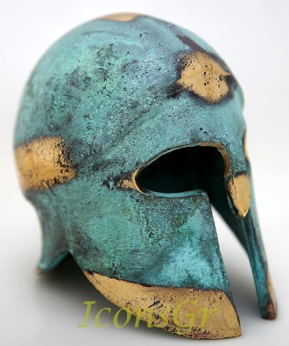 Ancient Greek Bronze Museum Replica of Corinthian Helmet (376) [Kitchen]