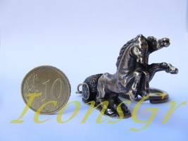 Ancient Greek Zamac Keyring Miniature Statue of Ancient Greek Chariot (Gold) - $9.70