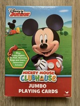 Disney Junior Mickey Mouse Clubhouse Playing Cards Jumbo Size Oversize NEW - £6.62 GBP