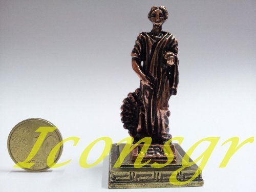 Ancient Greek Zamac Miniature Statue of Hera (1336-cooper) [Home]