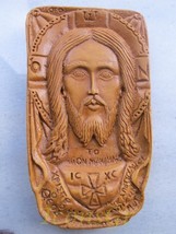 Handmade Carved Aromatic Wax Icon Blessed From Mount Athos of Holy Mandylion 125 - £22.92 GBP
