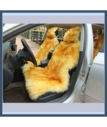 Smooth Orange Tip Natural Sheepskin Fur Seat Cover Protectors Factory Se... - €173,68 EUR