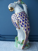 Wonderful Handpainted Kpm German Porcelain Parrot Fantasy Colors - £125.32 GBP