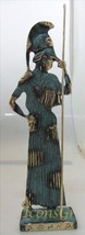 Ancient Greek Bronze Museum Statue Replica of Athena with Spear (163) [Kitchen] - £86.09 GBP