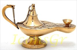 Greek Christian Orthodox Bronze Oil Lamp - 373/3 - £15.53 GBP