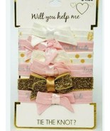 Will You Help Me Tie The Knot Bride Wedding Shower Bridal Hair Ties Bows... - £7.31 GBP