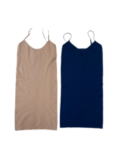 FREE PEOPLE Intimately Womens Set of 2 Camisole Cosy Fit Beige/Blue Size XS/S - £29.16 GBP