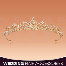 Bridal Crown, Wedding Tiara, Bridal Tiara, Rhinestone Tiara,Royal Prince... - $26.22