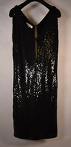 Pamella Roland Little Black Sequin Paillettes Evening Dress 4 Womens - $396.00