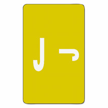 Smead Alpha-Z Color-Coded Second Letter Labels Letter J Yellow 100/Pack ... - £25.94 GBP