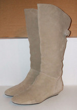 STEVE MADDEN Women’s INKA-S Taupe Suede Fashion Riding Wedge Boots Size ... - £31.31 GBP