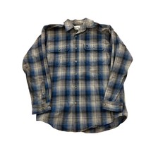 Carhartt S216 COB Loose Heavyweight Flannel Long Sleeve Plaid Shirt Men&#39;s Size M - £20.02 GBP