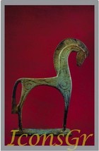 Ancient Greek Bronze Museum Statue Replica of Horse From Geometric ERA (... - $34.50