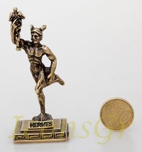 Ancient Greek Zamac Keyring Miniature Statue of Hermes (Gold) [Home] - £10.10 GBP