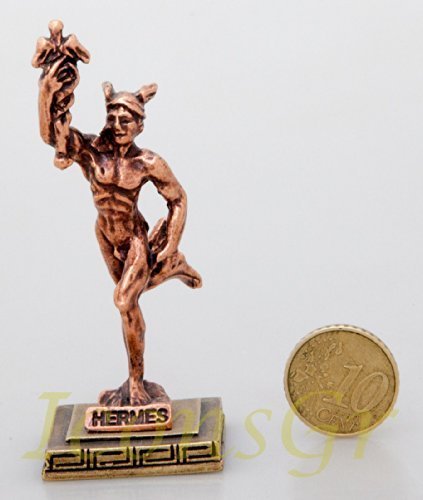 Ancient Greek Zamac Keyring Miniature Statue of Hermes (Copper) [Kitchen]