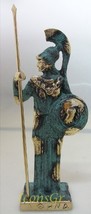 Ancient Greek Bronze Museum Statue Replica of Athena with Spear and Shield (238) - £58.36 GBP