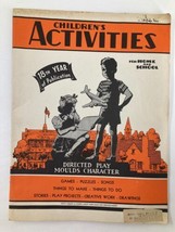 VTG Children&#39;s Activities Magazine October 1952 Vol 18 #8 Moulds Character - £15.09 GBP