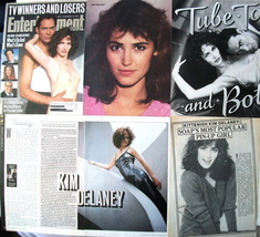 KIM DELANEY ~  17 Vintage Color, B&amp;W Clippings, Articles, PIN-UPS from 1982-1999 - £5.24 GBP