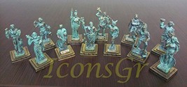 Ancient Greek Zamac Miniature Statues of the Gods of Olympus - 12 Olympians (... - $107.31