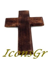 Handmade Christian Greek Orthodox Wooden Wood Cross / R17 [Kitchen] - £34.78 GBP