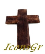 Handmade Christian Greek Orthodox Wooden Wood Cross / R17 [Kitchen] - £34.16 GBP