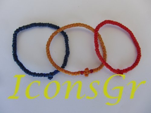 Handmade Christian Orthodox Greek Chotki, Komboskoini, Prayer Rope Thin X3