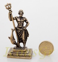 Ancient Greek Zamac Miniature Statue of Poseidon (Gold) [Kitchen] - £10.10 GBP