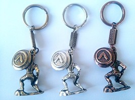 Ancient Greek Spartan King Leonidas with a Shield Keyring Set of 3 - £15.58 GBP