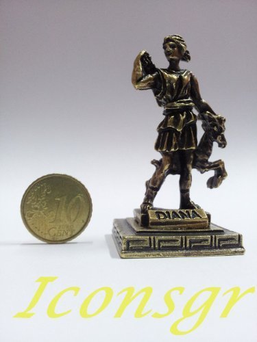 Ancient Greek Zamac Miniature Statue of Diana (1558-gold) [Home] - $12.64