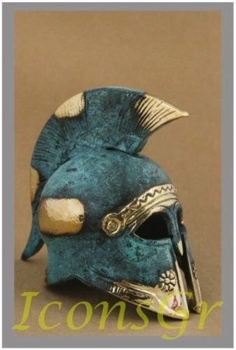 Ancient Greek Bronze Museum Replica of Cretan Helmet (365) [Kitchen]