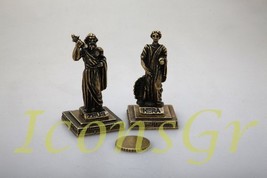 Ancient Greek Zamac Miniature Statues Set of 2 Pieces - 5657 [Kitchen] - £15.33 GBP