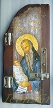 Details About Wooden Greek Christian Orthodox Wood Icon of Saint Stylianos /P5 - £70.53 GBP