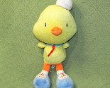 GALERIE SAILOR DUCK PLUSH 13&quot; YELLOW CHICK STUFFED ANIMAL TOY BIG BLUE S... - $19.80