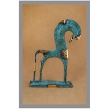 Ancient Greek Bronze Museum Statue Replica of Horse From Geometric Era (... - $72.81
