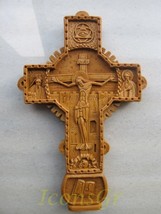Handmade Carved Aromatic Wax Cross Blessed From Mount Athos Byzantine St... - £45.54 GBP