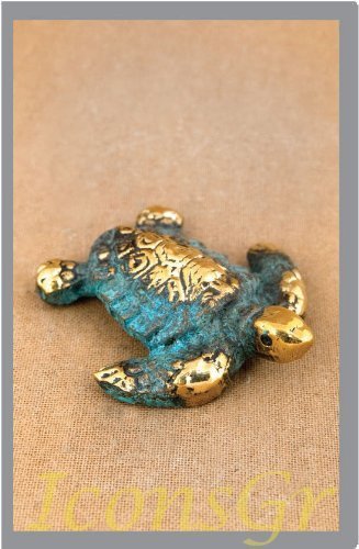 Loggerhead Sea Turtle Made of Bronze (332) [Kitchen]