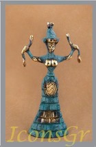 Ancient Greek Bronze Museum Statue Replica of Snake Goddess (251) [Kitchen] - £18.06 GBP