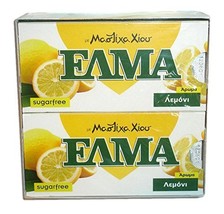 Chios Elma Mastic Gum Lemon Flavor 20x10 Pieces / 20x14gr - From 100% Fresh O... - £29.58 GBP
