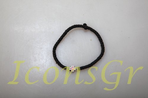 Handmade Christian Orthodox Komboskoini, Prayer Rope 33 Knots Black - 5605