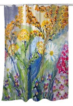 Betsy Drake Wild Flowers Shower Curtain - £85.62 GBP