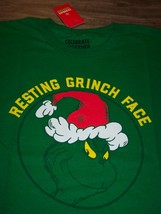 Dr. Seuss The Grinch Who Stole Christmas Face T-Shirt 2XL Xxl New w/ Tag - £15.92 GBP