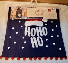 Christmas Table Runner 72&quot; x 13&quot; Ho Ho Ho Winter Wonder 100% Cotton NIB 272Z - £8.58 GBP