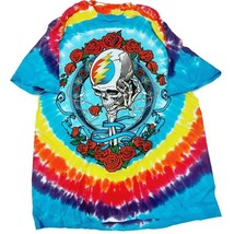 Liquid Blue Never Dead Grateful Dead Tie Dye Graphic T Shirt Mens L One Sided - £28.85 GBP