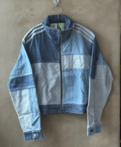 adidas KSENIASCHNAIDER Denim Patchwork Track Top Women's Jacket Asia-Fit... - $119.90